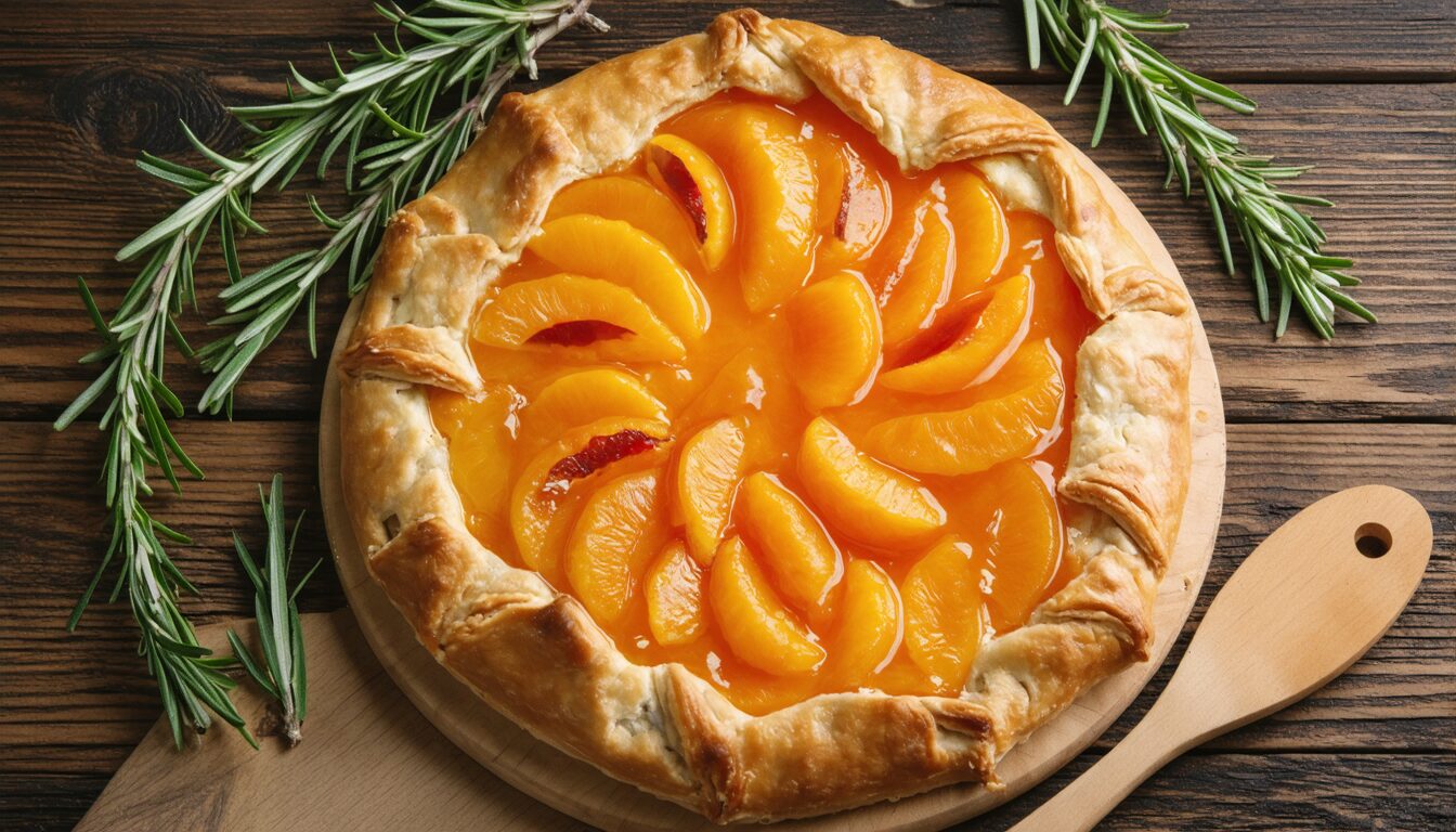 plongez dans l'univers savoureux de la tarte rustique abricots-romarin. ce dessert audacieux allie la douceur des abricots mûrs à la fraîcheur aromatique du romarin, créant une expérience gustative unique qui éveillera vos sens et ravira vos papilles.