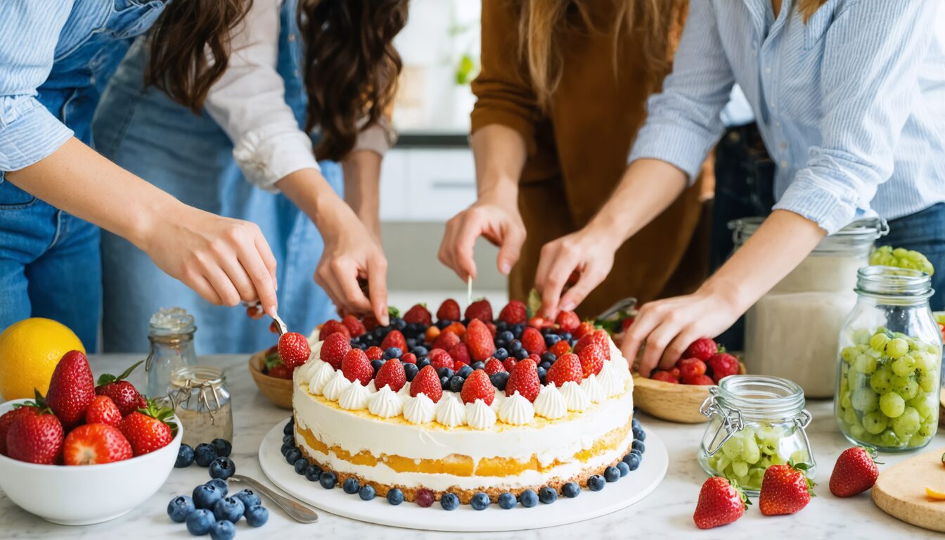découvrez comment réaliser un délicieux gâteau au yaourt sans cuisson, prêt en seulement 5 minutes ! parfait pour impressionner vos amis sur instagram, cette recette facile et rapide ne nécessite pas de four. savourez ce dessert frais et crémeux qui fait sensation !