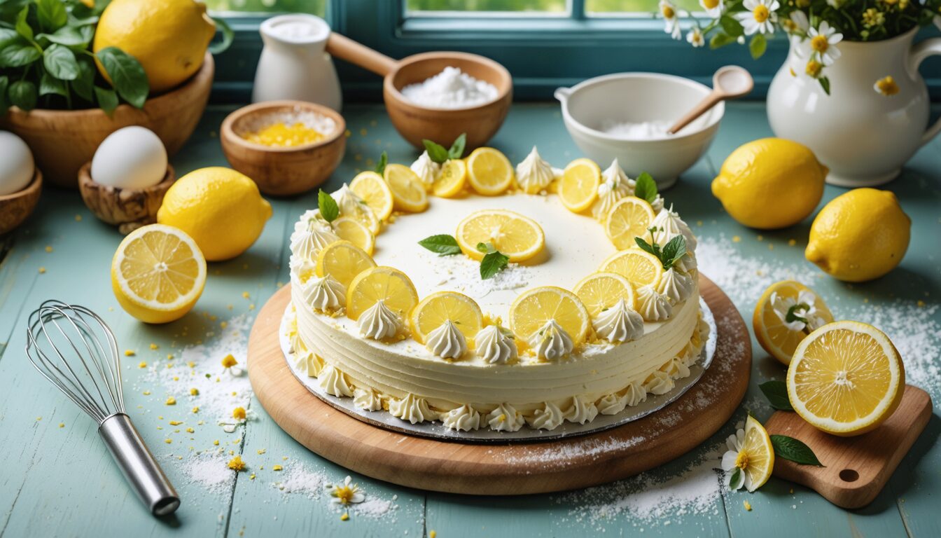apprenez à réaliser un délicieux gâteau au citron sans cuisson avec notre recette facile ! idéale pour les amateurs de pâtisserie, cette préparation simple vous permettra de régaler vos proches comme un vrai boulanger.
