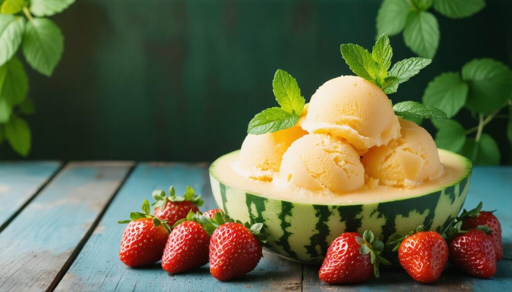 Le sorbet au melon express : votre allié rafraîchissant pendant la canicule (3 ingrédients, zéro matériel nécessaire