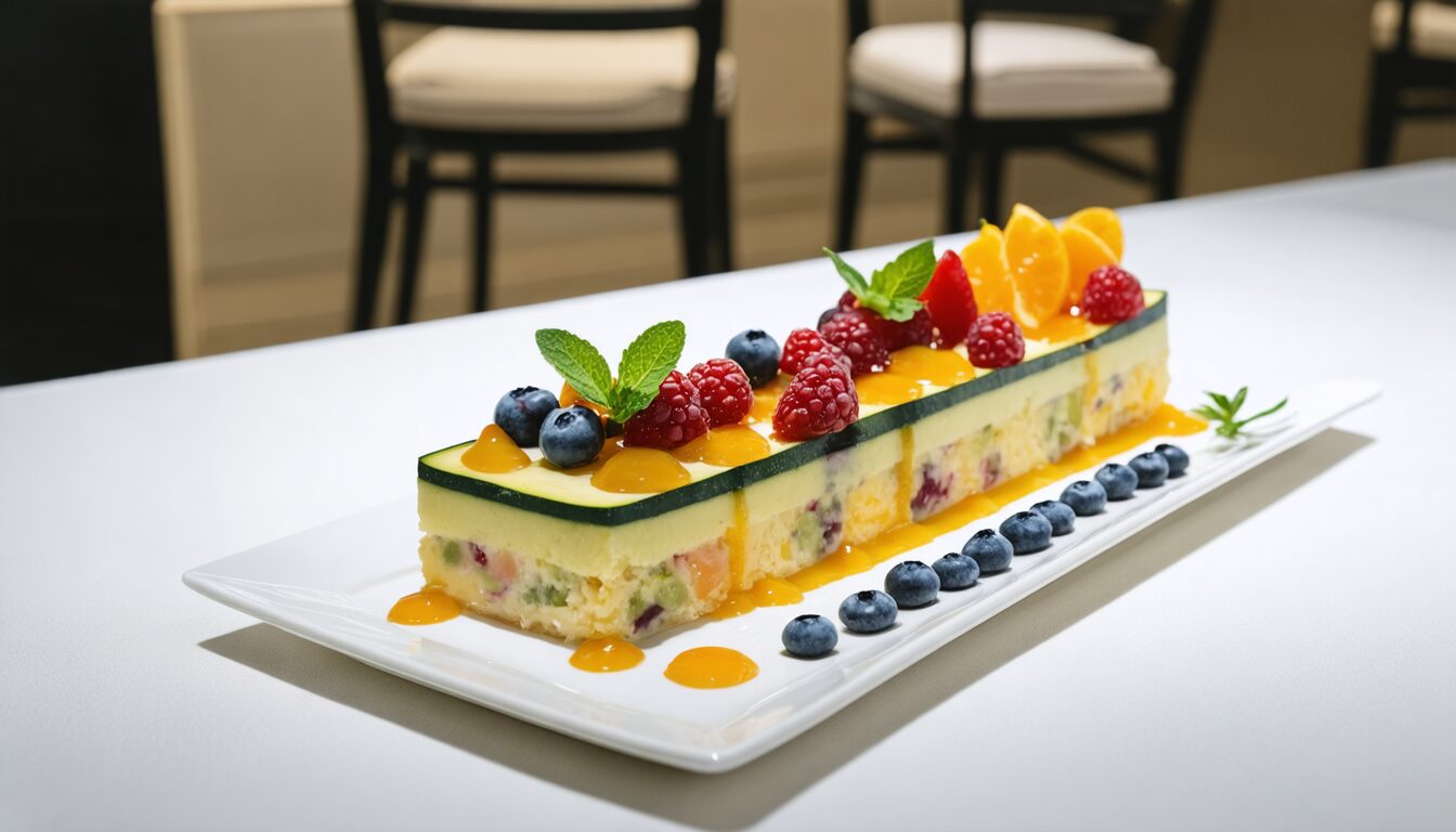 découvrez un dessert audacieux et surprenant : le millefeuille glacé à la courgette. une création originale qui allie fraîcheur et saveurs uniques, ce délice gourmand a conquis mes papilles et saura ravir les amateurs d'innovation culinaire.