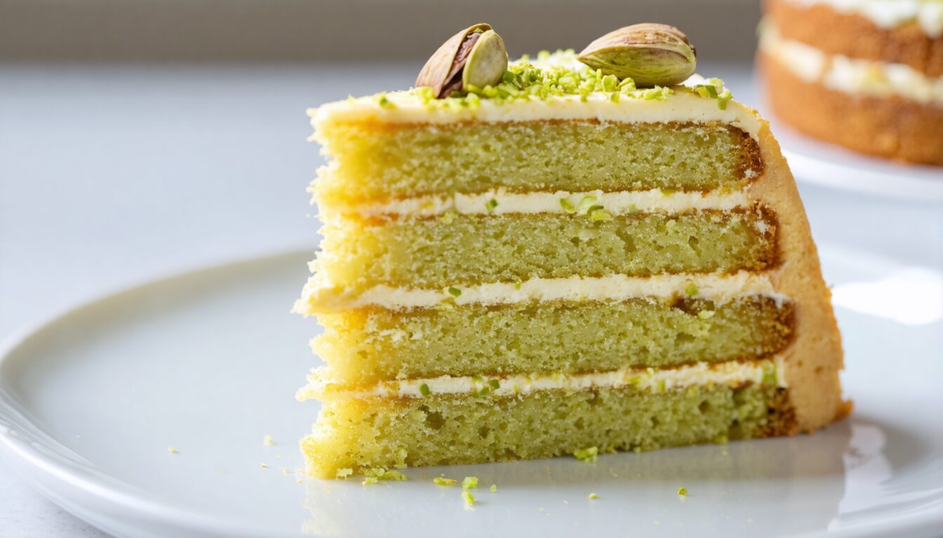découvrez notre délicieux gâteau à la pistache en trois textures, facile à préparer et parfait pour émerveiller vos goûters. un mélange harmonieux de saveurs et de sensations qui ravira petits et grands!