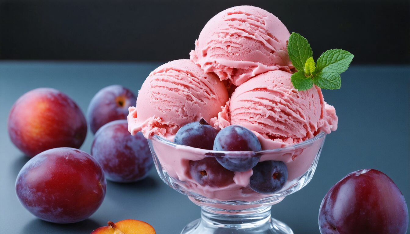 découvrez notre crème glacée à l'eau de rose et aux prunes, une douceur raffinée qui fait sensation sur les réseaux sociaux. une expérience gustative élégante et rafraîchissante à ne pas manquer !