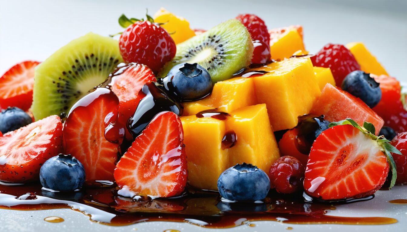 découvrez l'incroyable harmonie des saveurs avec notre recette de salade de fruits sublimée par le vinaigre balsamique. une expérience gustative unique alliant fraîcheur et légèreté, idéale pour rehausser vos plats estivaux.