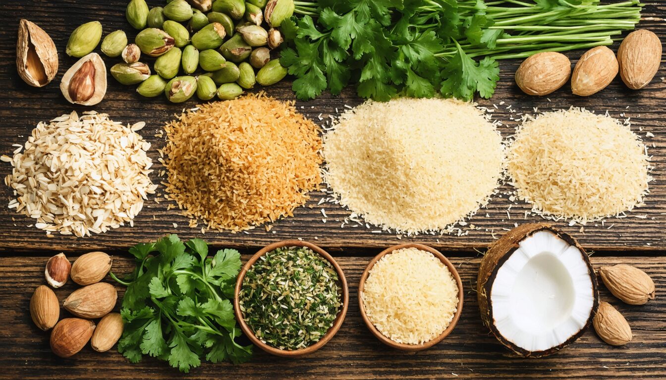 découvrez des alternatives à la chapelure pour vos recettes ! que choisir parmi les options santé, sans gluten ou savoureuses ? explorez des ingrédients variés qui apporteront texture et goût à vos plats.