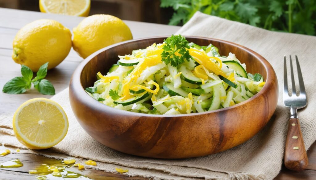 La recette virale de salade de courgettes râpées au citron : fraîcheur et légèreté au rendez-vous
