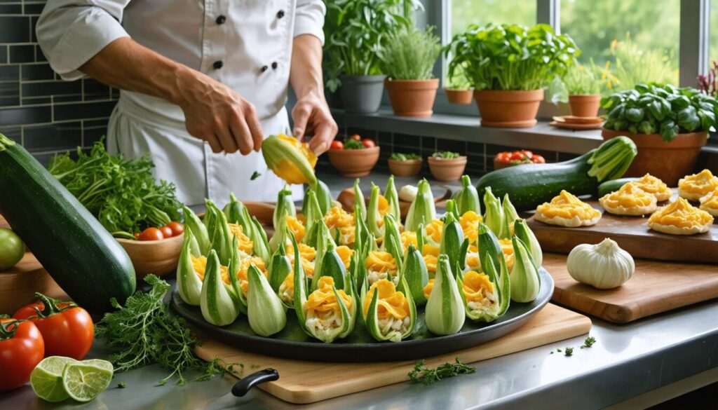 À la découverte de délicieuses recettes avec des fleurs de courgette