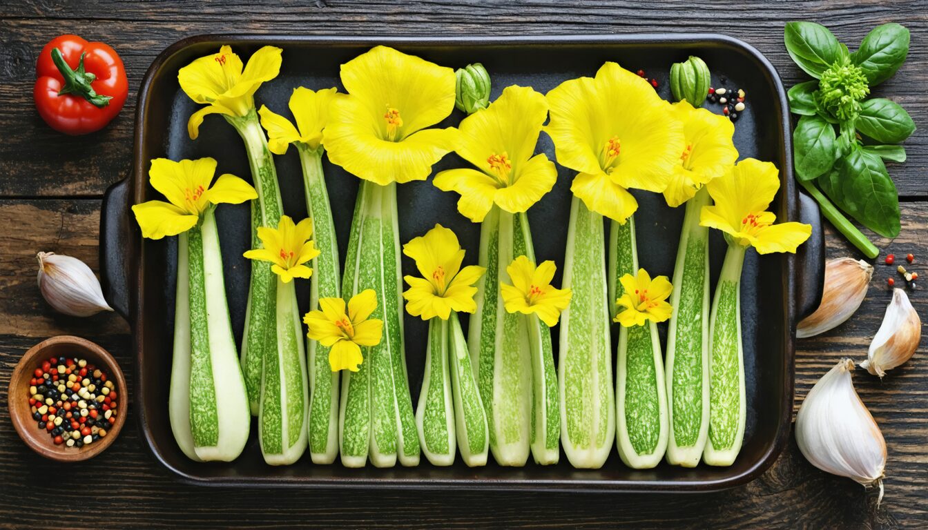 explorez des recettes savoureuses et créatives à base de fleurs de courgette. découvrez des idées culinaires originales pour sublimer ce produit délicat dans votre cuisine.