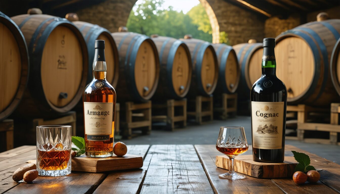 découvrez les différences clés entre l'armagnac et le cognac, deux eaux-de-vie emblématiques de france. plongez dans leur histoire, leur processus de fabrication et leurs saveurs uniques pour mieux apprécier ces spiritueux raffinés.