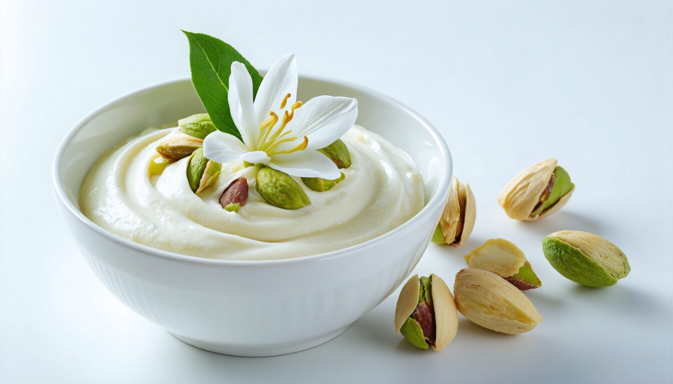 découvrez notre recette irrésistible de crème de pistache ultra légère, parfaite pour rehausser vos desserts et à se lécher les doigts ! un mélange savoureux qui ravira vos papilles et apportera une touche gourmande à vos créations culinaires.