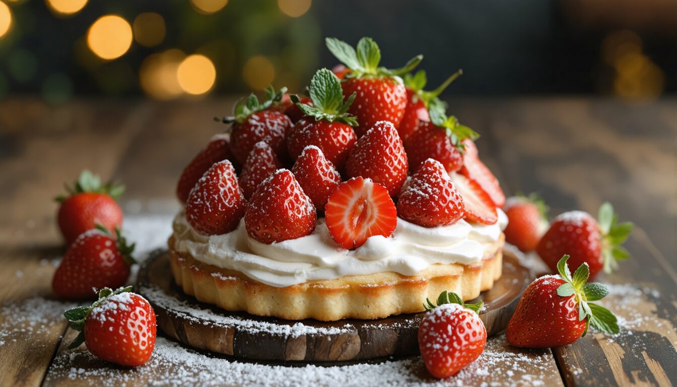 succombez à ce dessert malin aux fraises rehaussé d’un ingrédient secret. fraîcheur, originalité et gourmandise garanties : profitez de la saison des fraises pour tester cette recette surprenante !