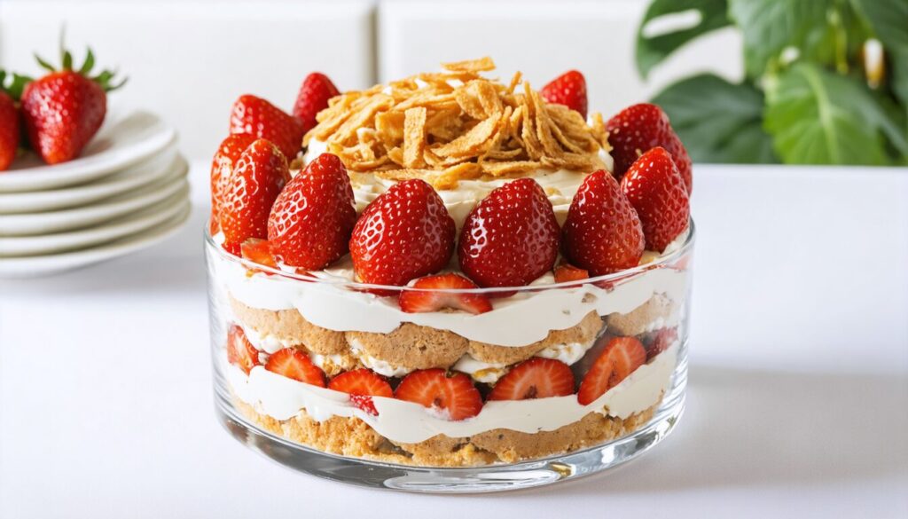 Découvrez le tiramisu léger aux fraises sans mascarpone, la délicieuse recette de la diététicienne