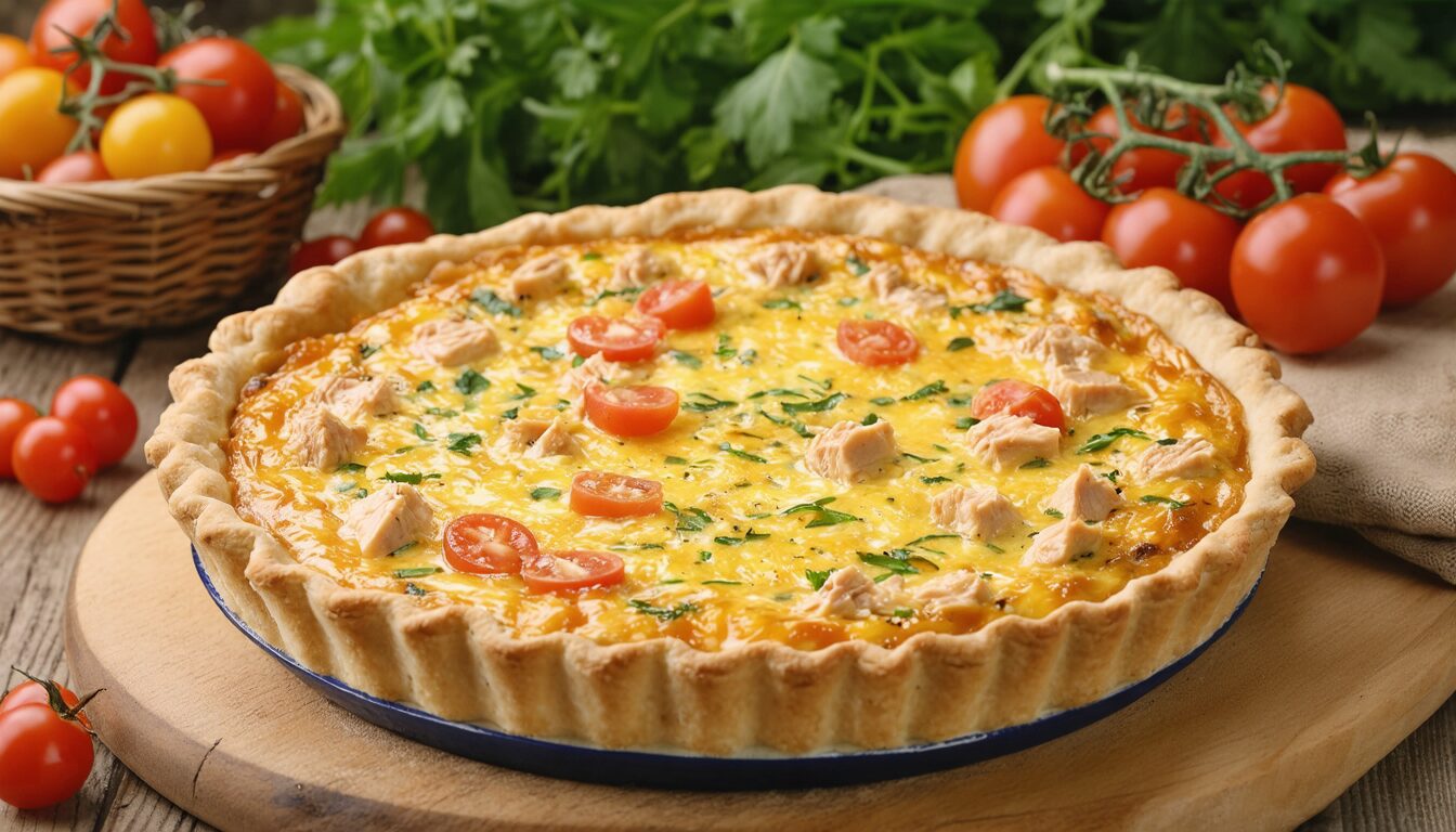 essayez notre recette facile de quiche au thon : rapide à préparer, savoureuse et parfaite pour un repas sans effort. idéale pour un déjeuner ou un dîner gourmand !
