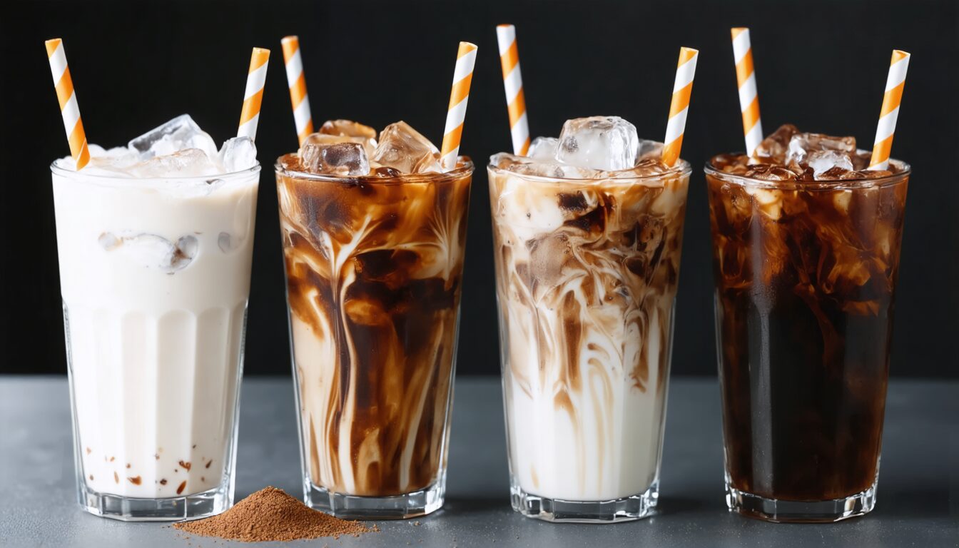 essayez notre recette facile de café glacé estival, prête en 5 minutes avec seulement 3 ingrédients. rafraîchissante et savoureuse, elle rivalise avec les cafés glacés de starbucks !
