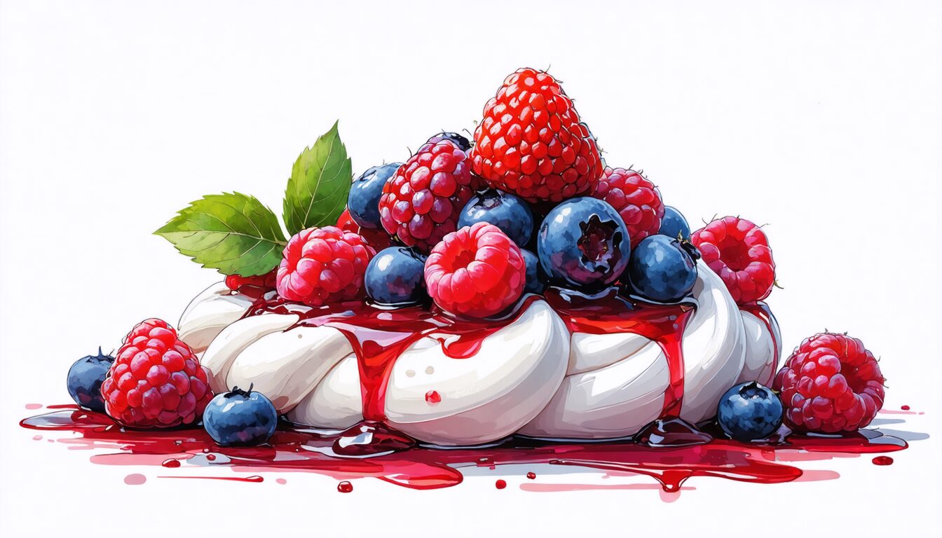 découvrez une recette gourmande et légère pour l’été : la pavlova aux fruits rouges et fromage frais. un dessert frais, coloré et facile à préparer qui ravira vos convives lors de vos repas estivaux !