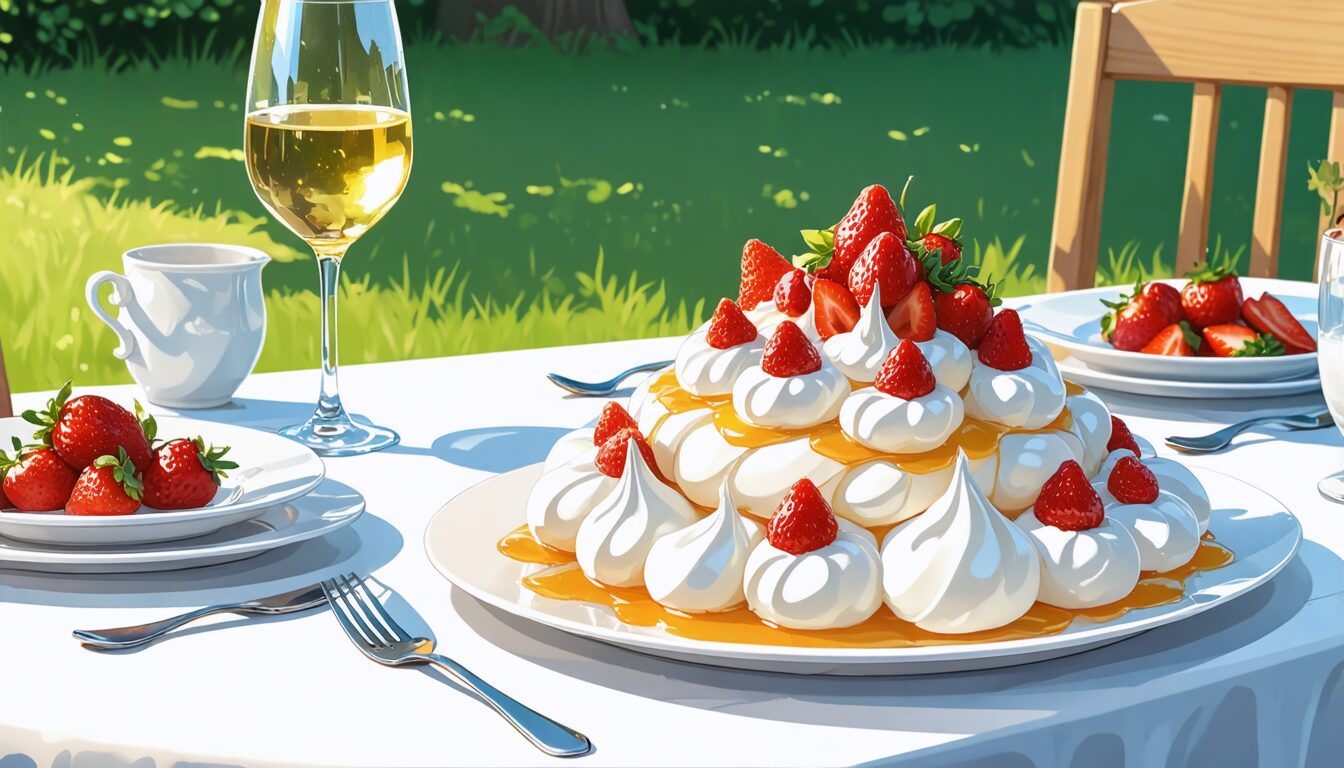 succombez à la fraîcheur de l'été avec ma pavlova aux fruits rouges et au fromage frais : un dessert léger, gourmand et coloré, idéal pour surprendre vos invités.