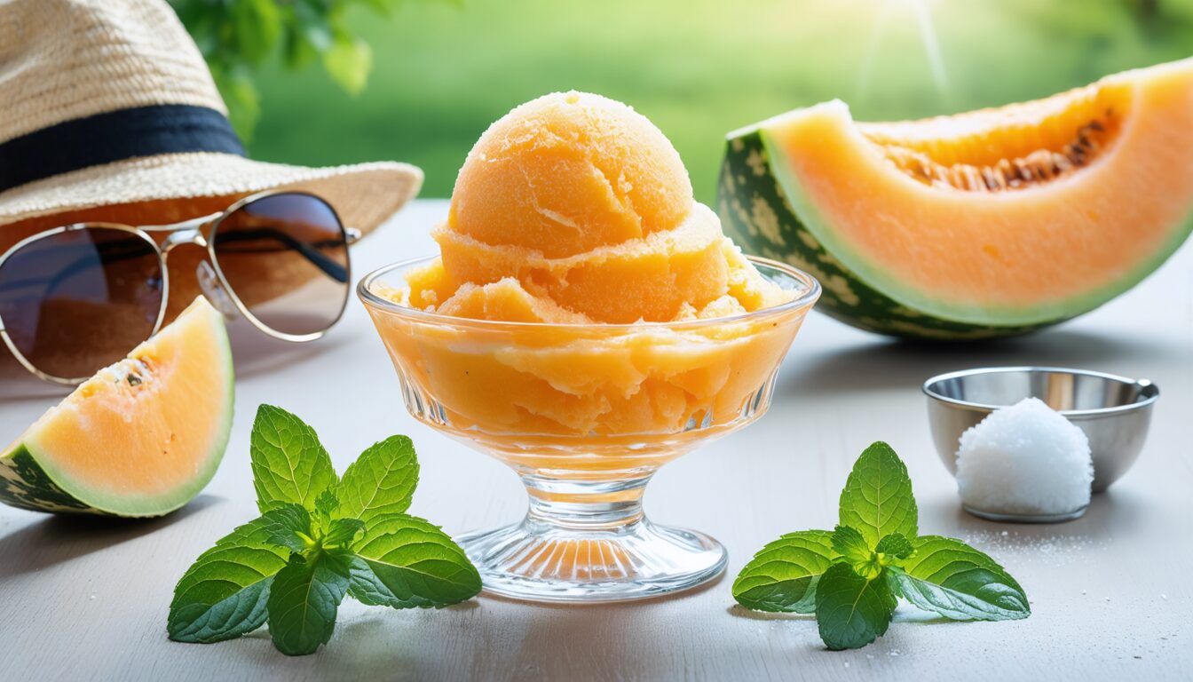découvrez comment réaliser un sorbet au melon rafraîchissant en seulement 5 minutes et sans sorbetière, avec seulement 3 ingrédients. la gourmandise idéale pour vous rafraîchir facilement lors des journées chaudes !