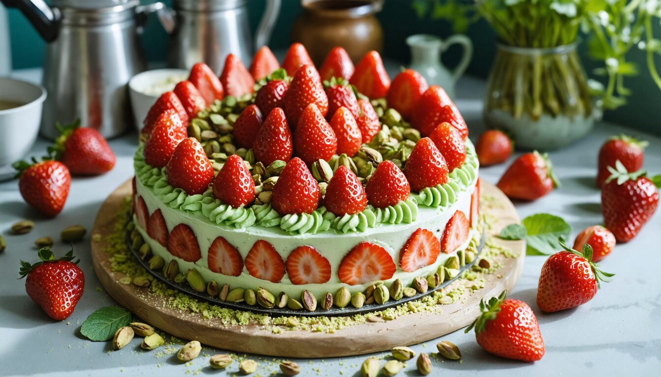 découvrez comment préparer un gâteau d'été original et délicieux aux pistaches et aux fraises, tout en utilisant vos restes. une recette facile et créative pour ne rien jeter et régaler vos convives !