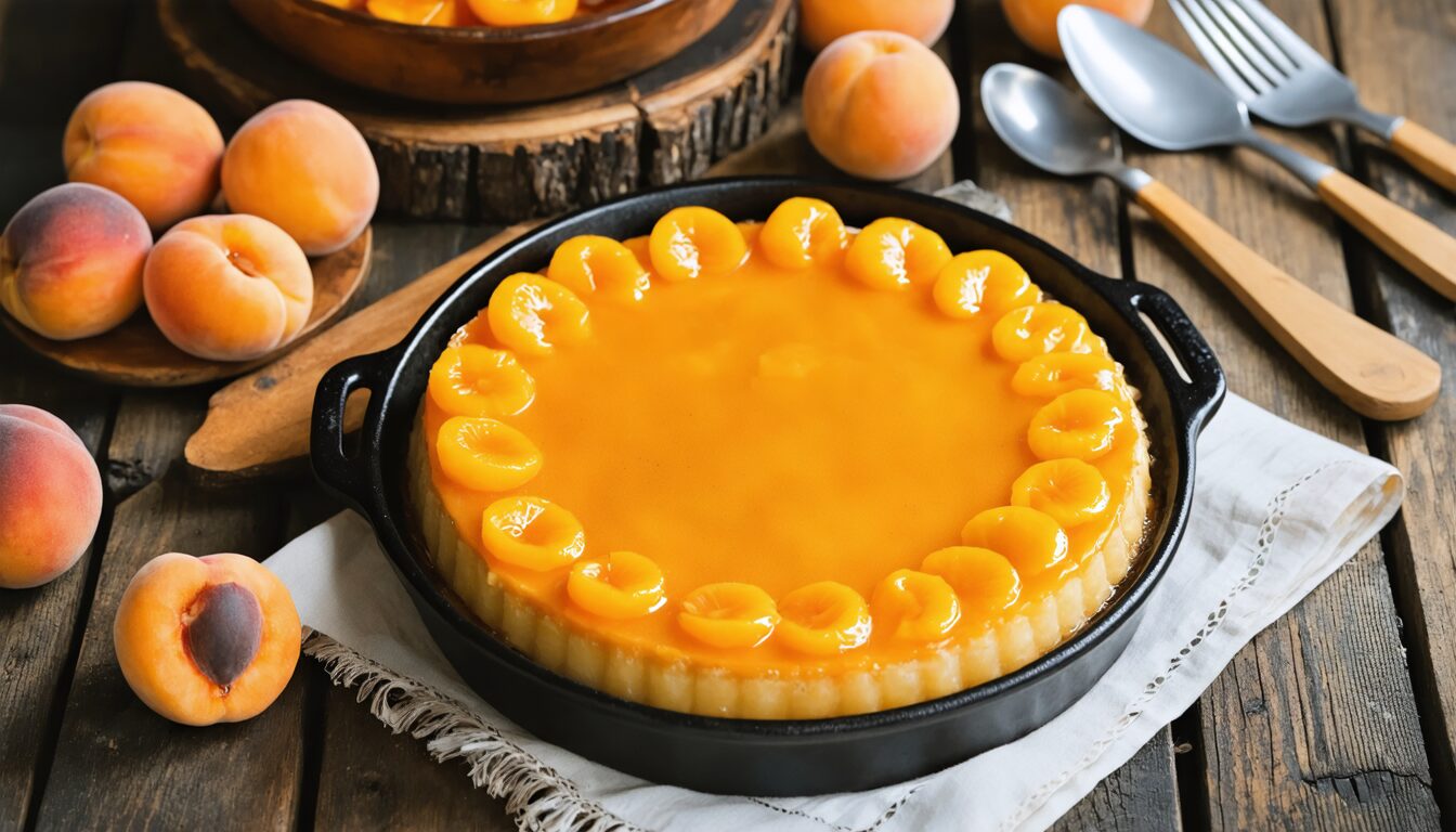 succombez à la gourmandise avec ce flan à l'abricot facile à réaliser : une recette simple, fondante et irrésistible, prête en seulement 10 minutes pour enchanter vos desserts.