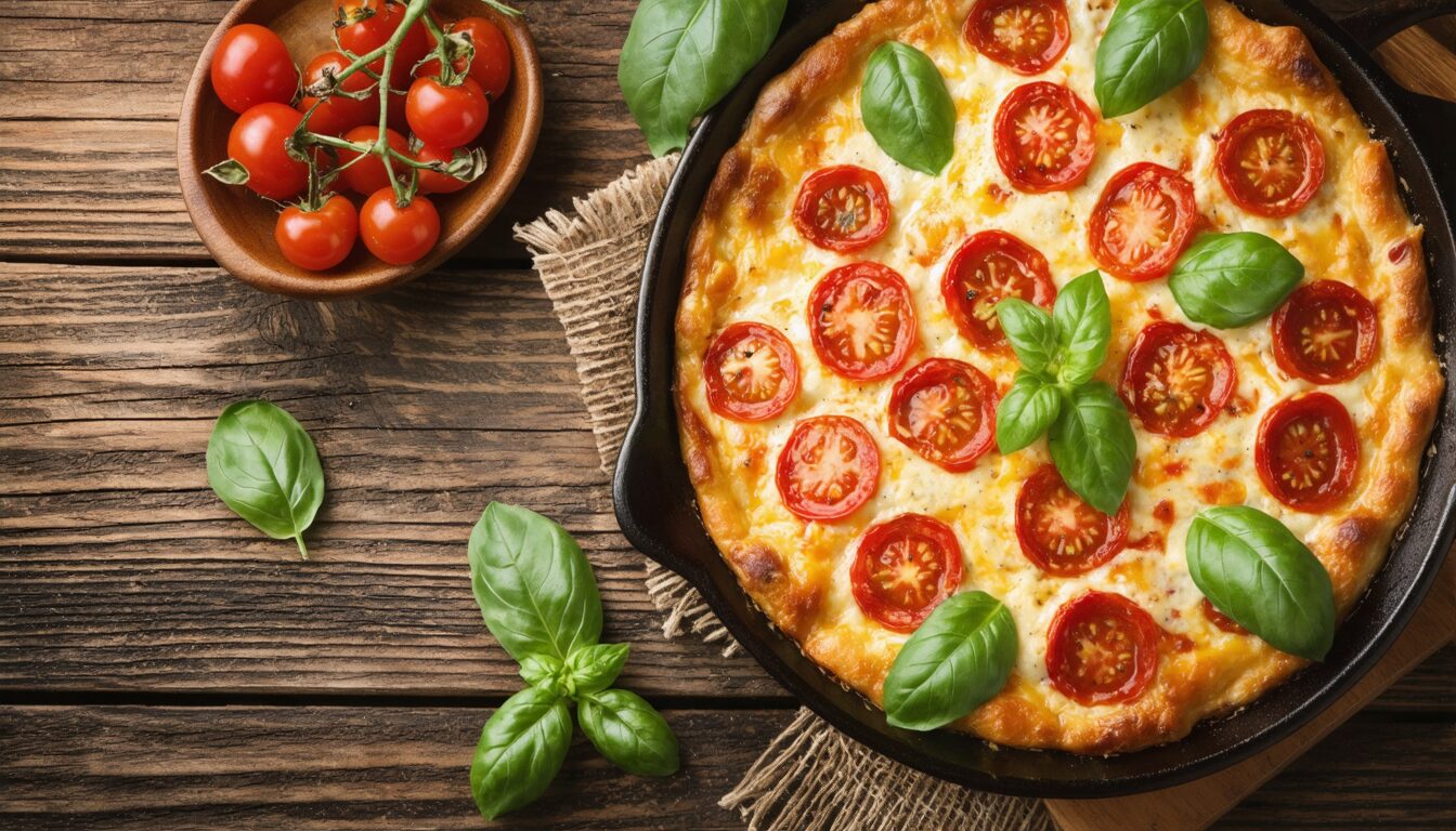 découvrez notre recette de clafoutis salé aux tomates cerises, un plat léger et savoureux qui réinvente un classique de la cuisine. idéal pour toutes les occasions, ce délice met en avant la douceur des tomates cerises dans une préparation moelleuse et gourmande.