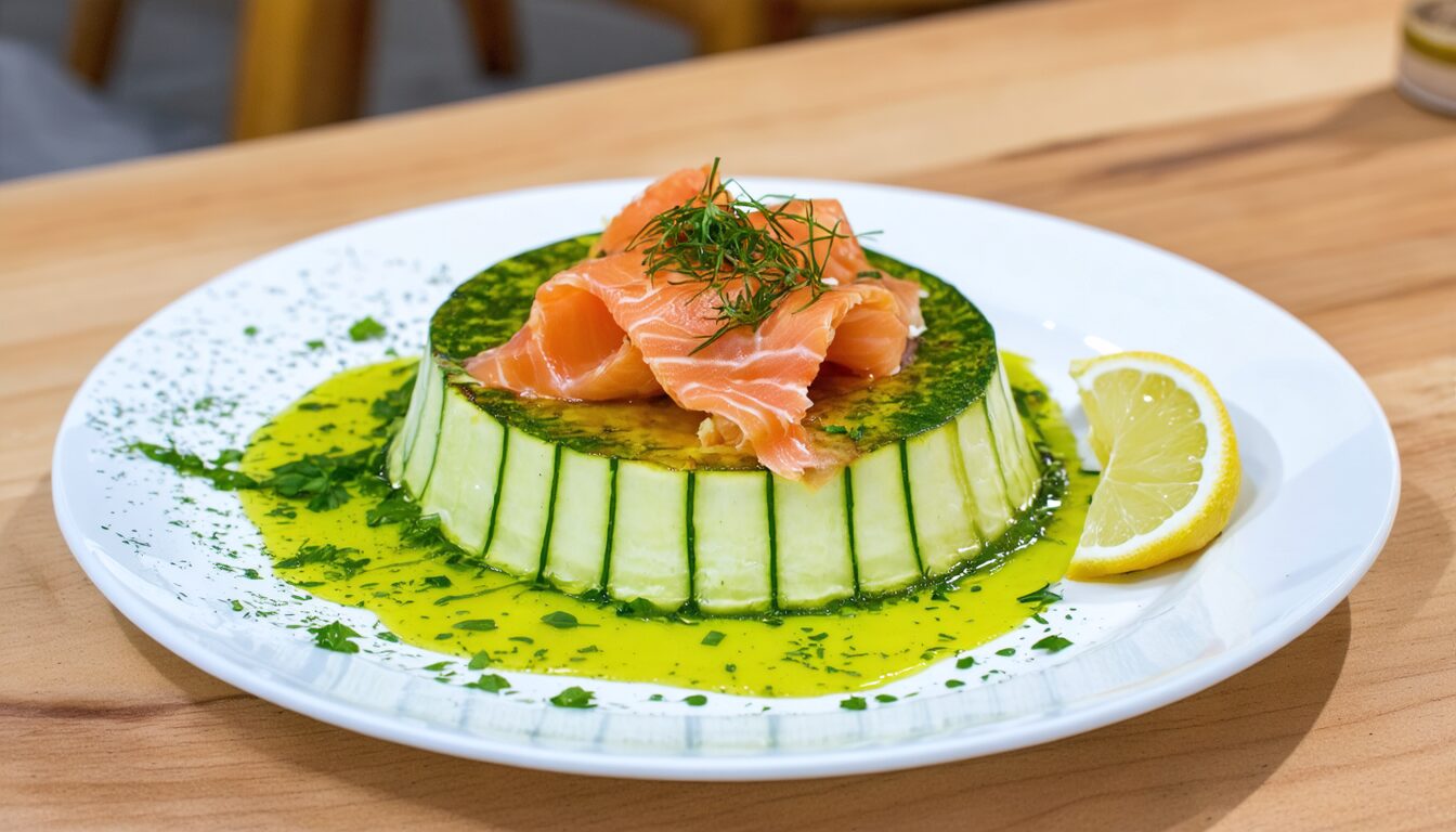 découvrez notre recette de flan de courgettes au saumon, un plat savoureux et équilibré à déguster chaud ou froid, idéal pour régaler toute la famille en toute simplicité !