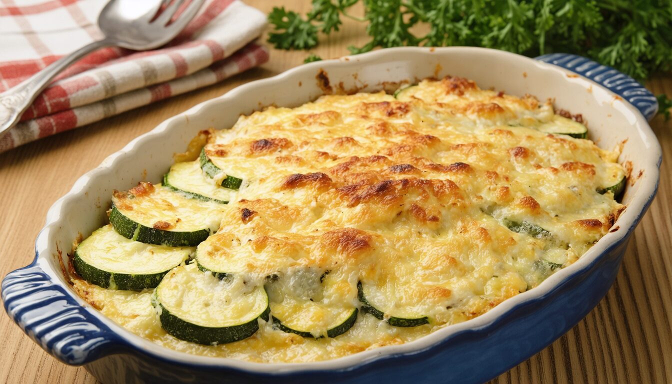 savourez notre gratin de courgettes rapide à préparer : une recette fondante, simple et délicieuse pour régaler toute la famille en un rien de temps !